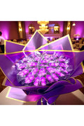 LED IŞIKLI MOR KELEBEK BUKETİ  20 Adet Kelebek