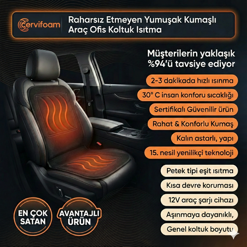 Cervifoam Araç Oto Koltuk Isıtıcı